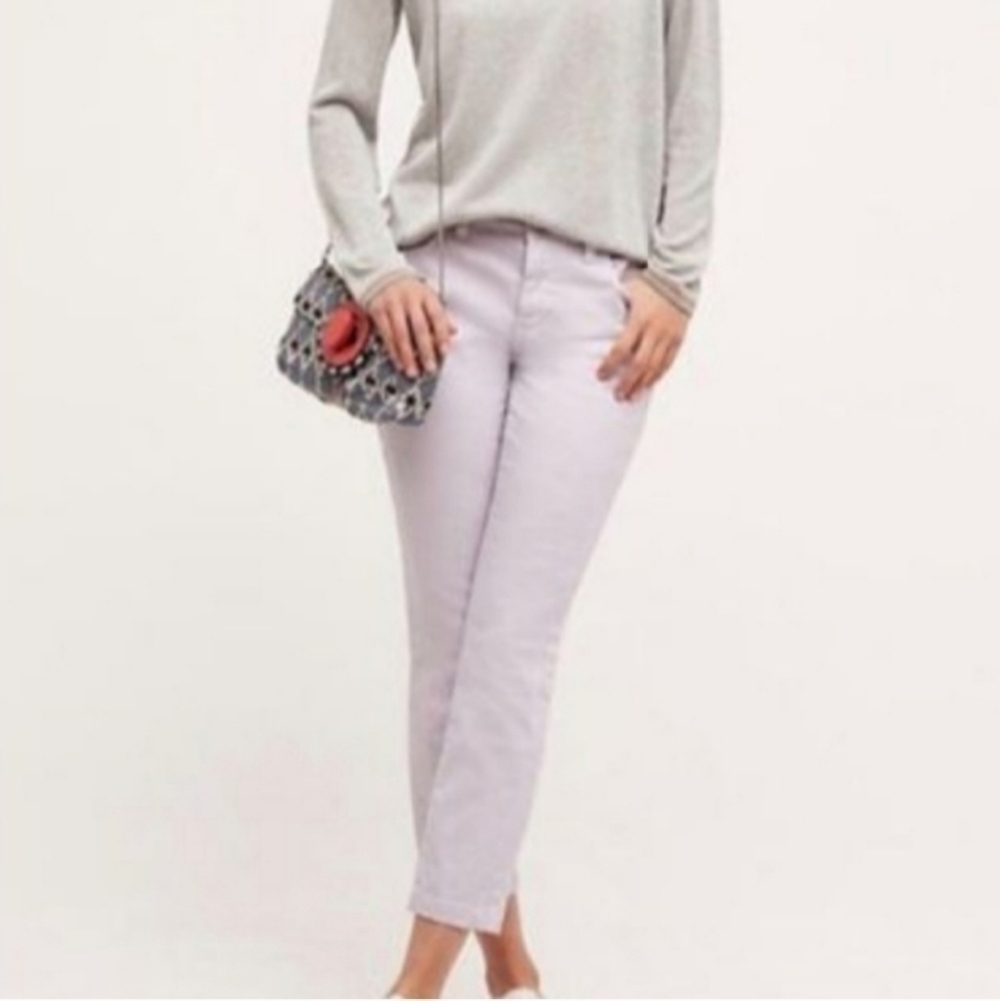 Pilcro Lilac Stet Fit Cropped Jean | Anthropologie